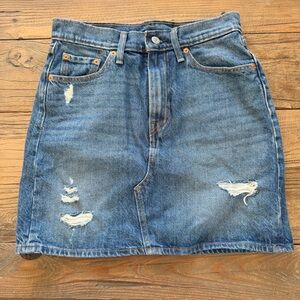 Levi’s Denim Distressed Skirt